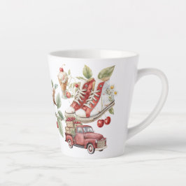 Taza De Café Latte Cerezas dulces de verano