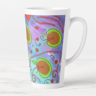 Taza De Café Latte cerezas Para Beber taza de Latte