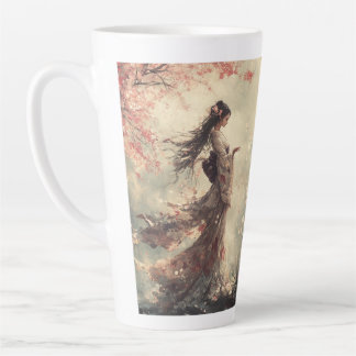 Taza De Café Latte Cerezos en flor latte mug