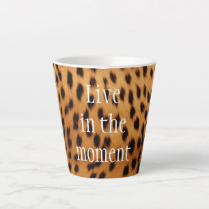 Taza De Café Latte Cheetah Animal Fur
