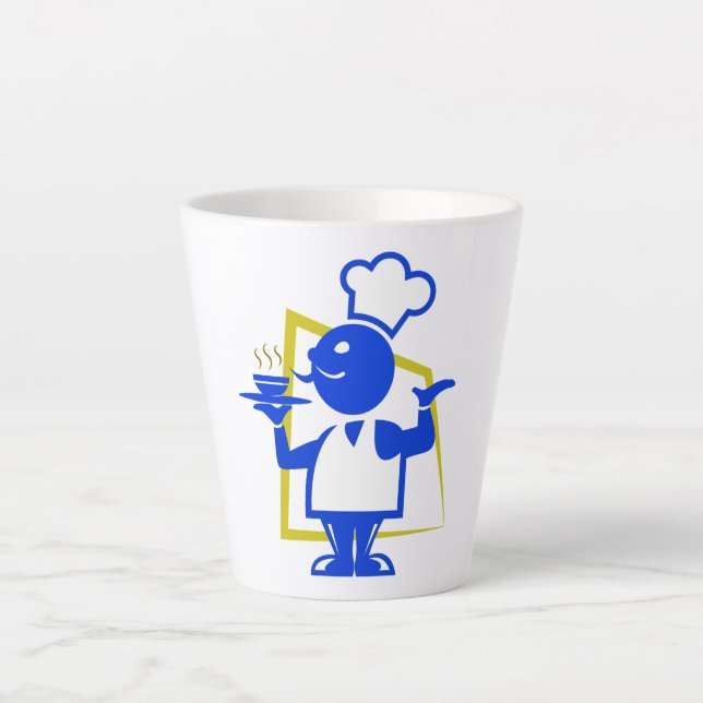 Taza De Café Latte Chef (Anverso)