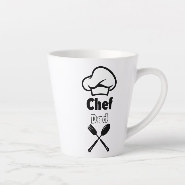 Taza De Café Latte Chef Dad (Derecha)