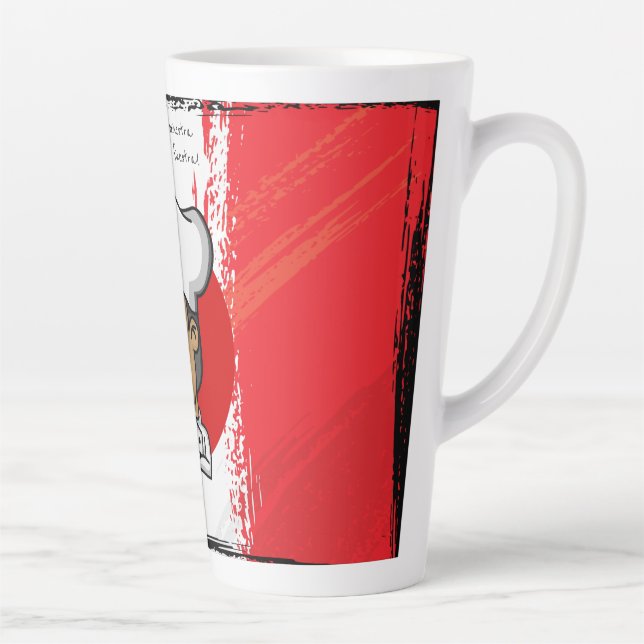Taza De Café Latte Chef italiano furioso tazón de café (Derecha)