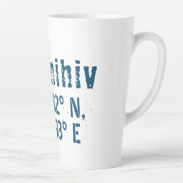 Taza De Café Latte Chernihiv Ucrania Latitud y longitud angustiada