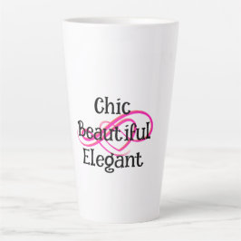 Taza De Café Latte Chic, Beautiful, Elegant Latte Mug