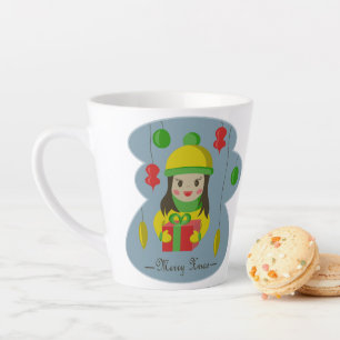 Taza De Café Latte Chica con caja de regalo para Navidades