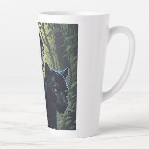 Taza De Café Latte Chica con pantera negra