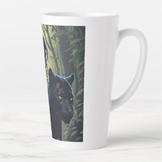 Taza De Café Latte Chica con pantera negra