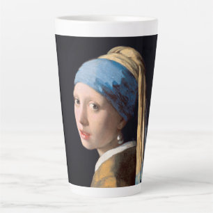 Taza De Café Latte Chica con Pearl Earring-Johannes Vermeer