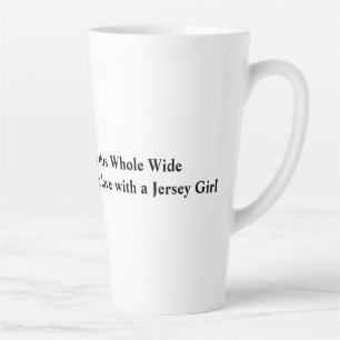 Taza De Café Latte Chica de Jersey Mug