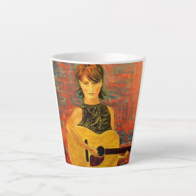 Taza De Café Latte Chica musical (Anverso)