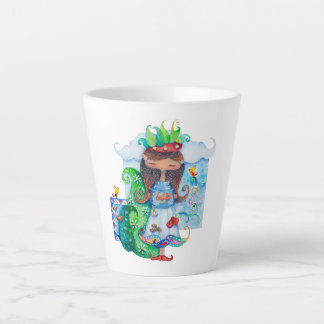 Taza De Café Latte Chica persa