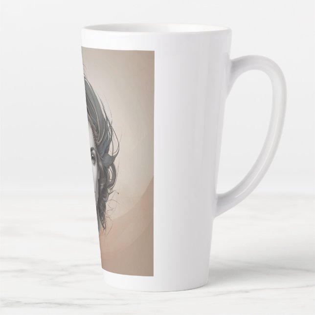 Taza De Café Latte chica vívido fuera de adentro (Derecha)