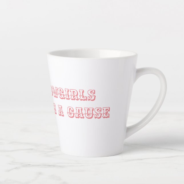 Taza De Café Latte Chicas cosmicas - Rebeldes con causa (Derecha)