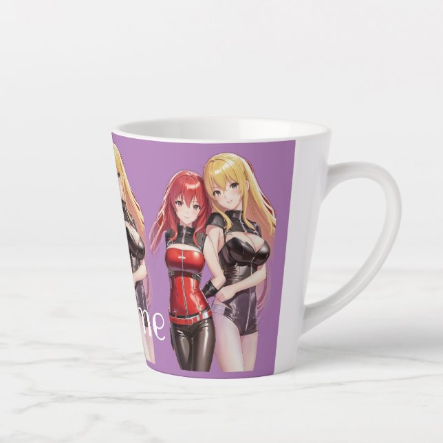 Taza De Café Latte Chicas Cuadros Anime Thunder_Cove (Derecha)