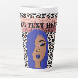Taza De Café Latte Chicas de Glam personalizados Chita fresca