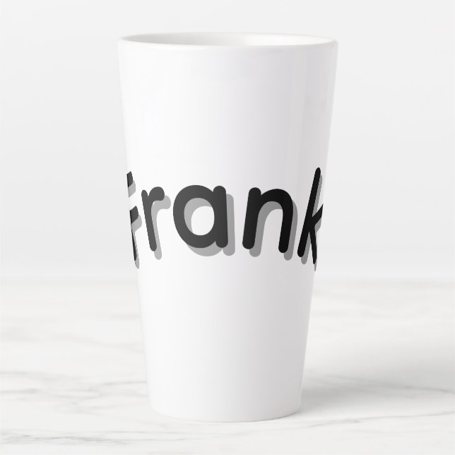Taza De Café Latte Chicos Llamados Frank, (Anverso)