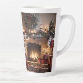 Taza De Café Latte Chimenea festiva - ¡Mágica árbol de Navidad!