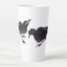 Taza De Café Latte Chinesische Tuschekunst mit Vogelmotiv
