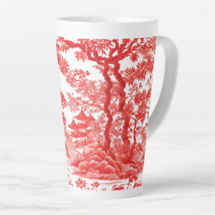 TAZA DE CAFÉ LATTE CHINOISERIE PAGODA