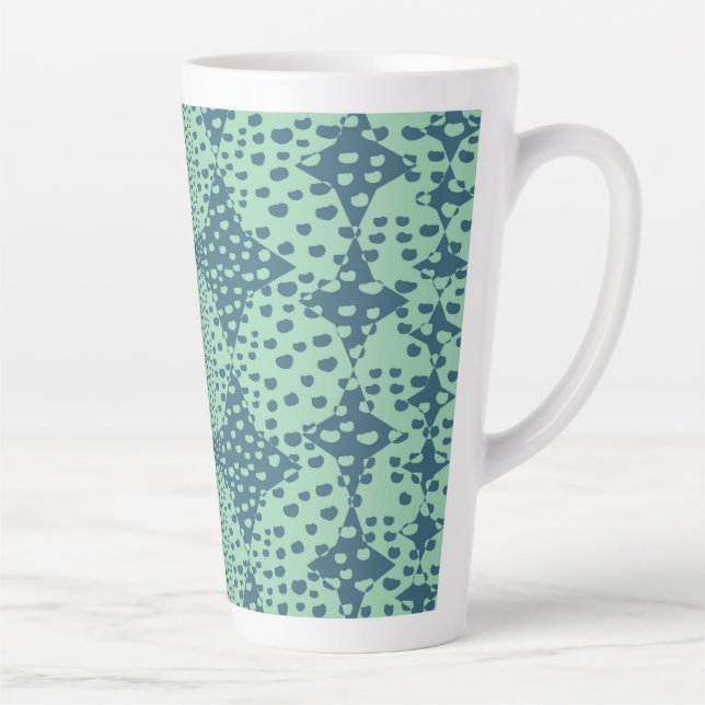 Taza De Café Latte Chispas de rosetas (Derecha)