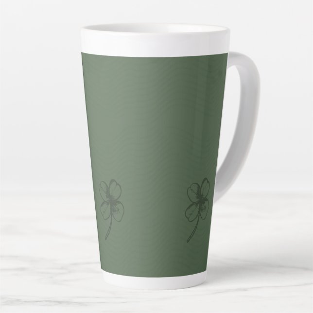 Taza De Café Latte Chispas elegantes (Ángulo derecho)