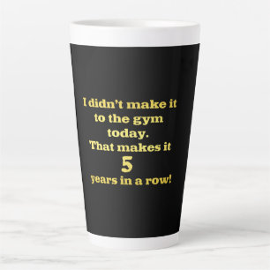 Taza De Café Latte Chiste Divertido sobre Ir al Gimnasio