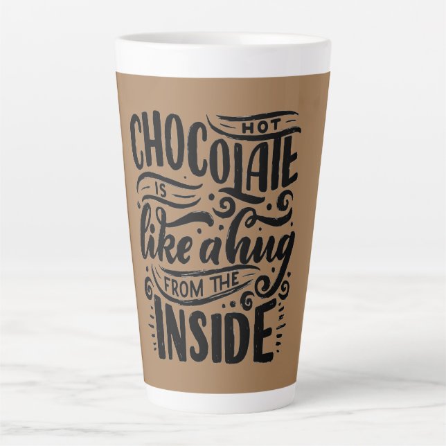 Taza De Café Latte Chocolate caliente (Anverso)