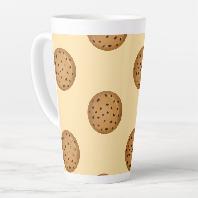 Taza De Café Latte Chocolate Chip Cookie  (Ángulo izquierdo)