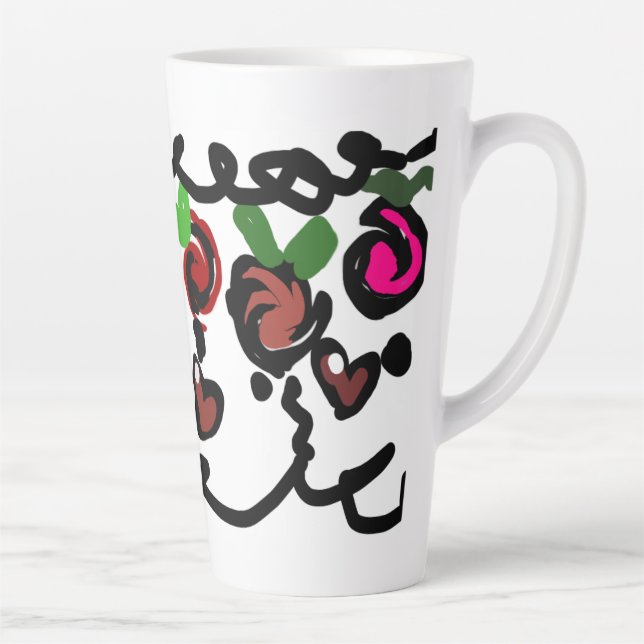 Taza De Café Latte Chocolate Strawberry's valentine  (Derecha)