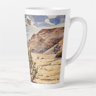 Taza De Café Latte Cholla Cactus, Valle del Incendio Parque Estatal L
