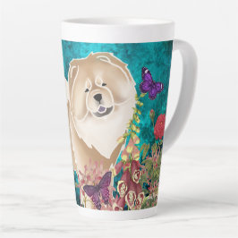 Taza De Café Latte CHOW CINNAMON/FAWN-GINKGO- Latte Mug