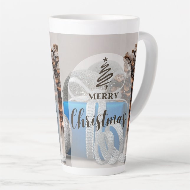 Taza De Café Latte chrismast style latte mug (Ángulo derecho)