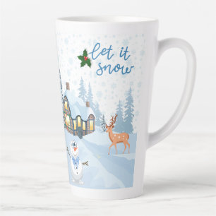 Taza De Café Latte chrismast style latte mug