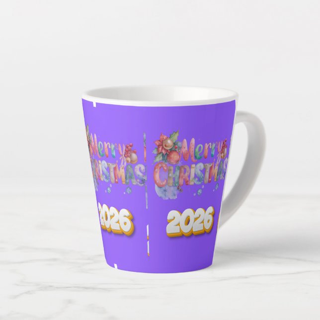 Taza De Café Latte Christmas Cheer (Ángulo derecho)