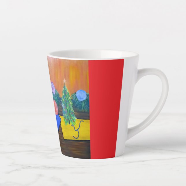 Taza De Café Latte Christmas Joy Latte Mug (Derecha)