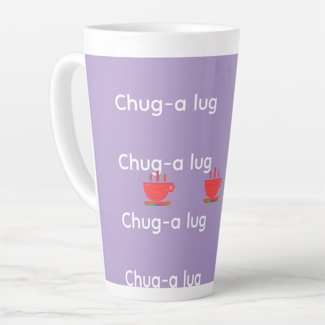 Taza De Café Latte Chug A Lug Lavanda   (Ángulo izquierdo)