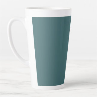 Taza De Café Latte Cian Blanco