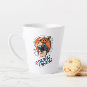 Taza De Café Latte Ciber tigre   Latte Mug