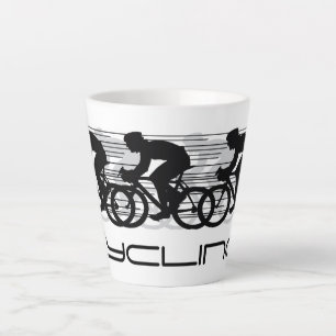 Taza De Café Latte Ciclismo Bicycling Design Latte Cup