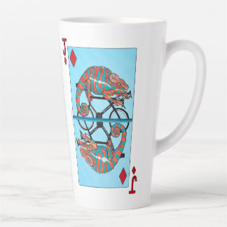 Taza De Café Latte Ciclista de Carreras Gran Latte Mug