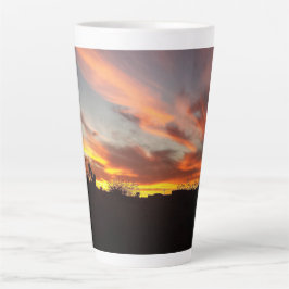 Taza De Café Latte Cielo del desierto