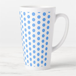 Taza De Café Latte Círculos azules
