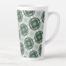 Taza De Café Latte Círculos modernos