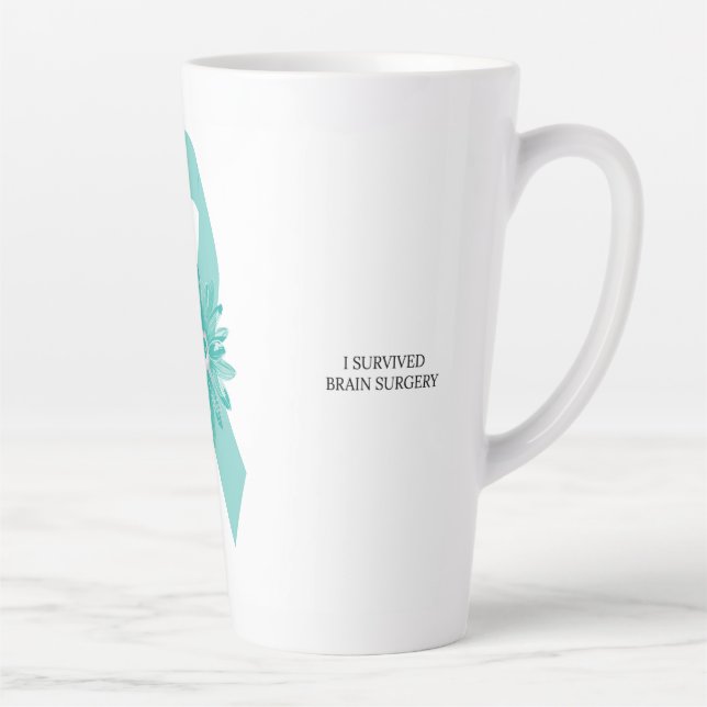 Taza De Café Latte Cirugía Cerebral sobreviviente - Neuralgia trigemi (Derecha)