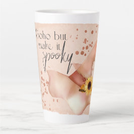 Taza De Café Latte Cita boho de otoño