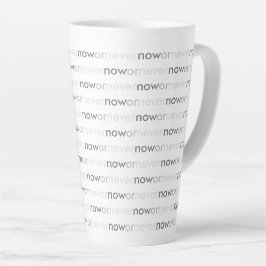 Taza De Café Latte Cita de Ahora o Nunca Desvaneciéndose para Procras