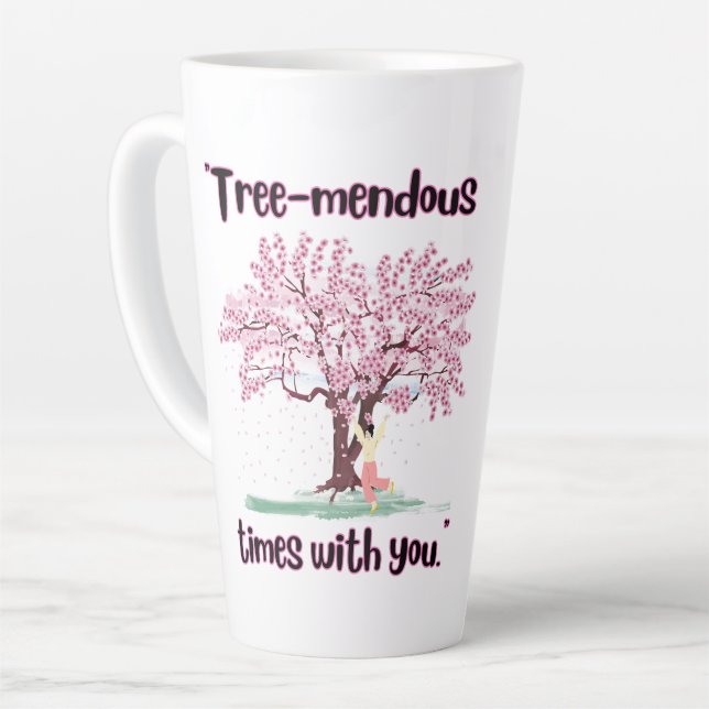TAZA DE CAFÉ LATTE CITA DE MENDUS DE ÁRBOL (Ángulo izquierdo)