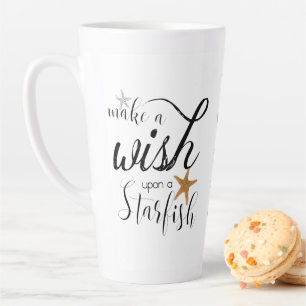 Taza De Café Latte Cita de Starfish Beach Mug