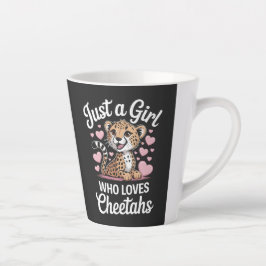 Taza De Café Latte Cita divertida de guepardo
